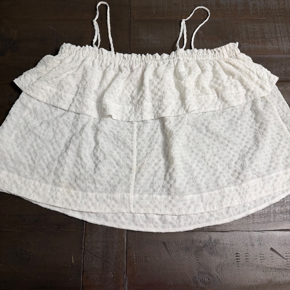 Lilly Pulitzer White Ruffle Top - Picture 7 of 10